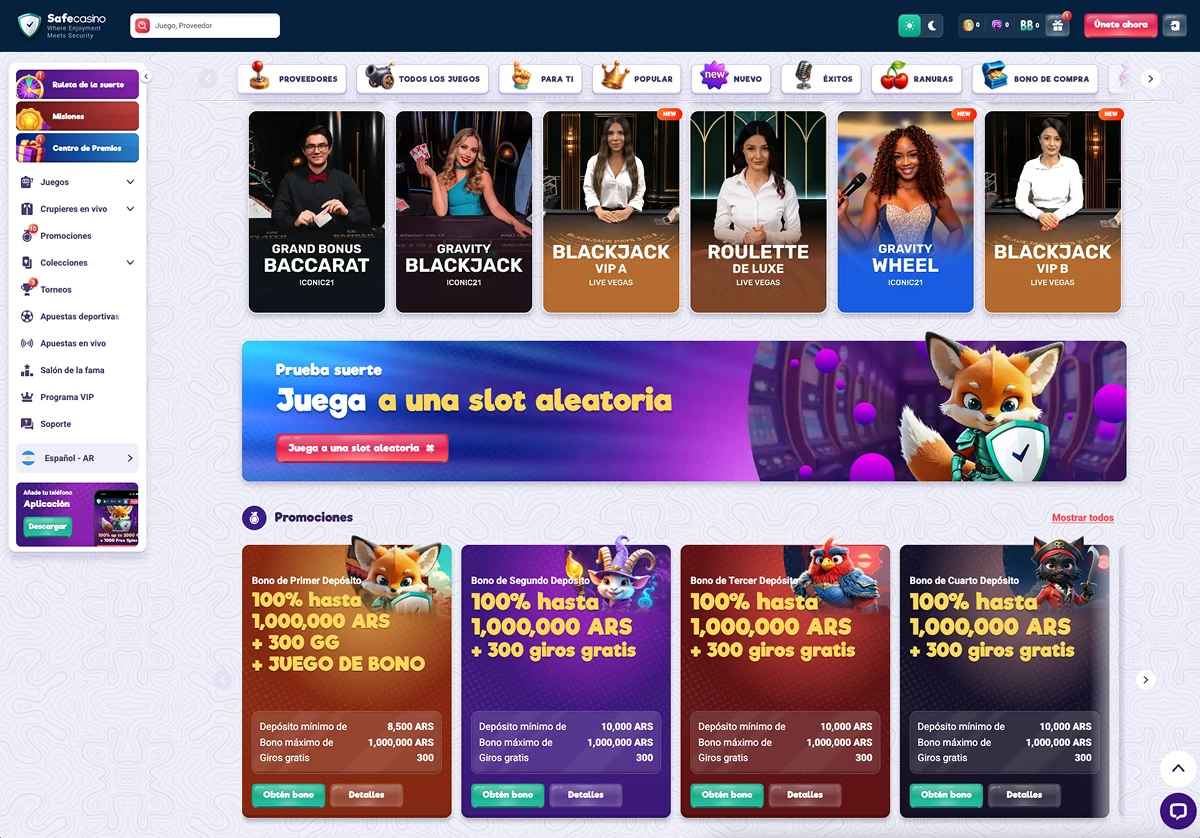 Safe Casino Plataforma de entretenimiento
